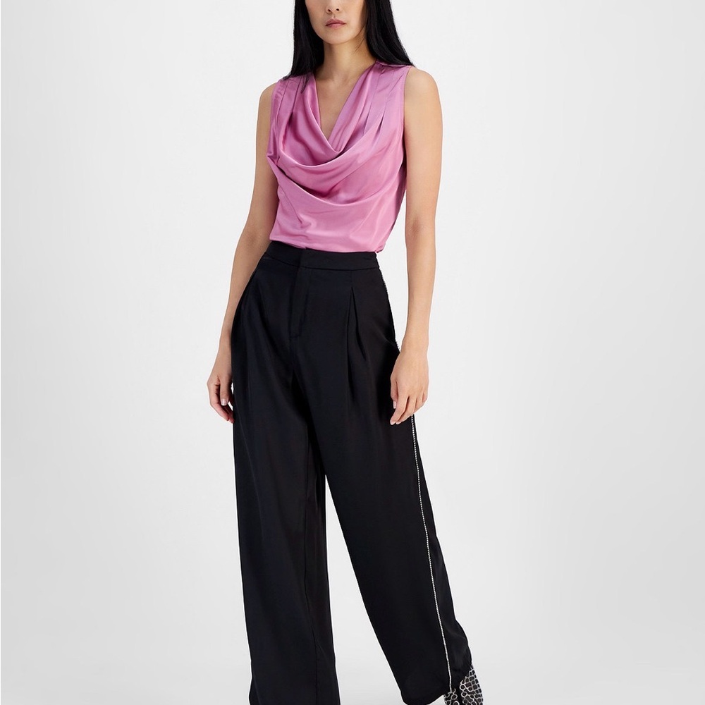 INC International Concepts Black Wide Leg Pants